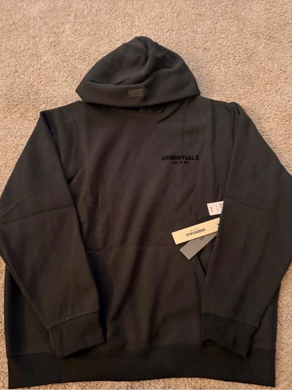 Essentials Fear of God Black Hoodie